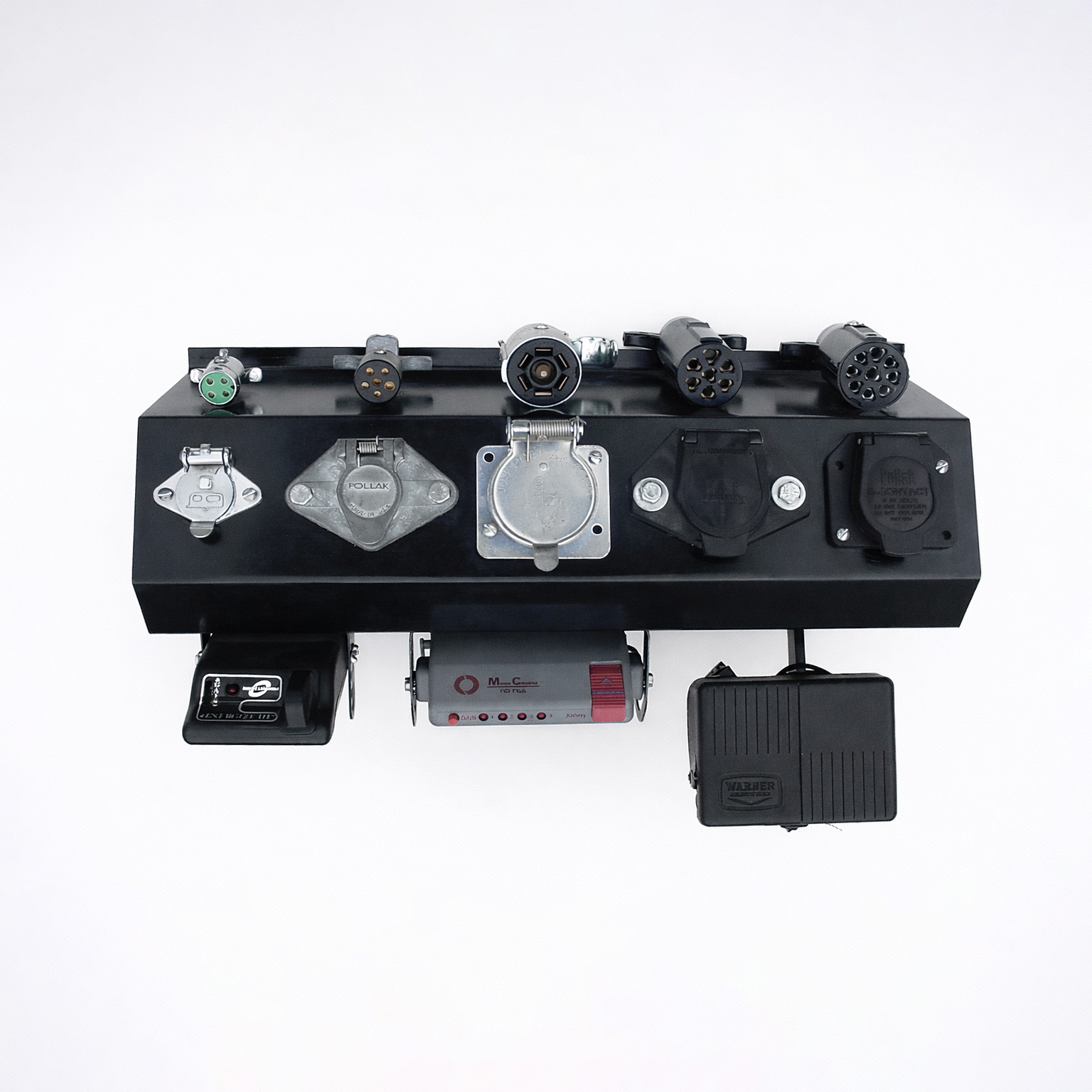 A vast selection of electrical accessories and other accessories used in towing.