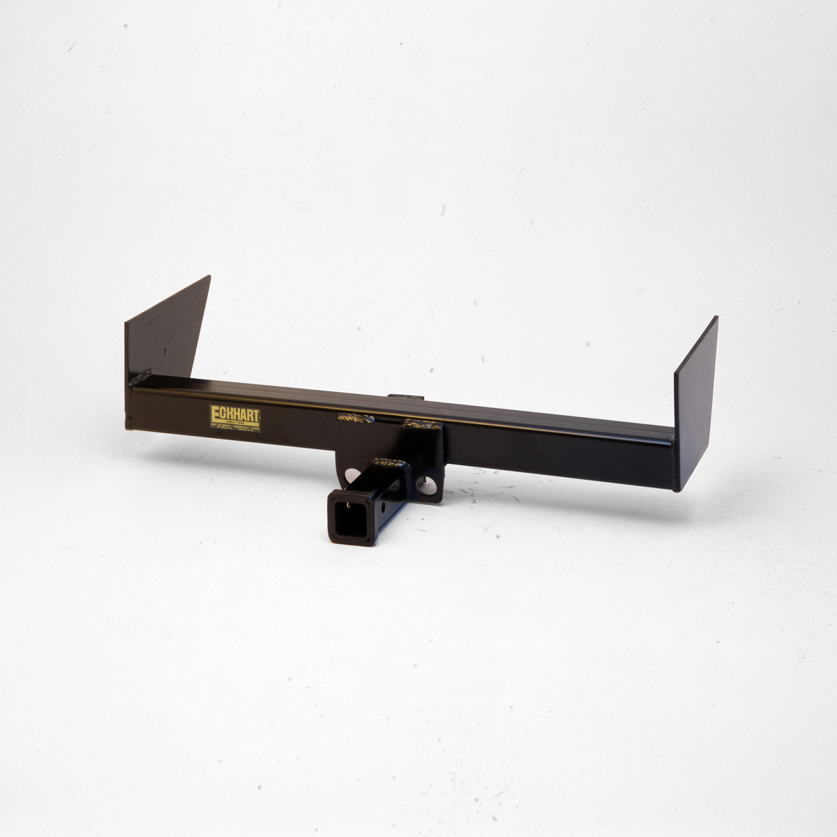 An Eckharts heavy duty receiver that attaches to the strongest parts of the vehicle frame.